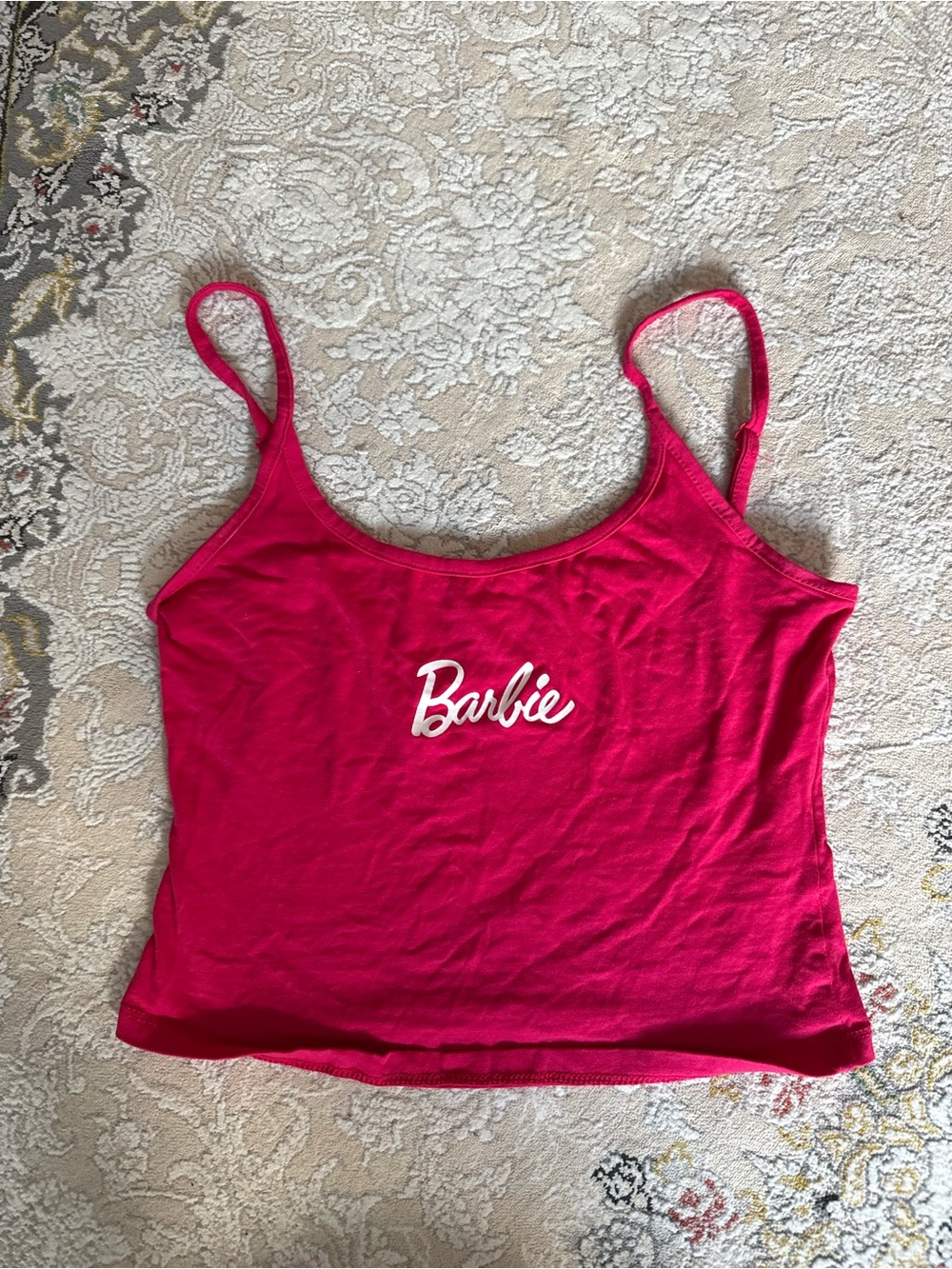 Barbie Hot Pink Script Camisole tank top